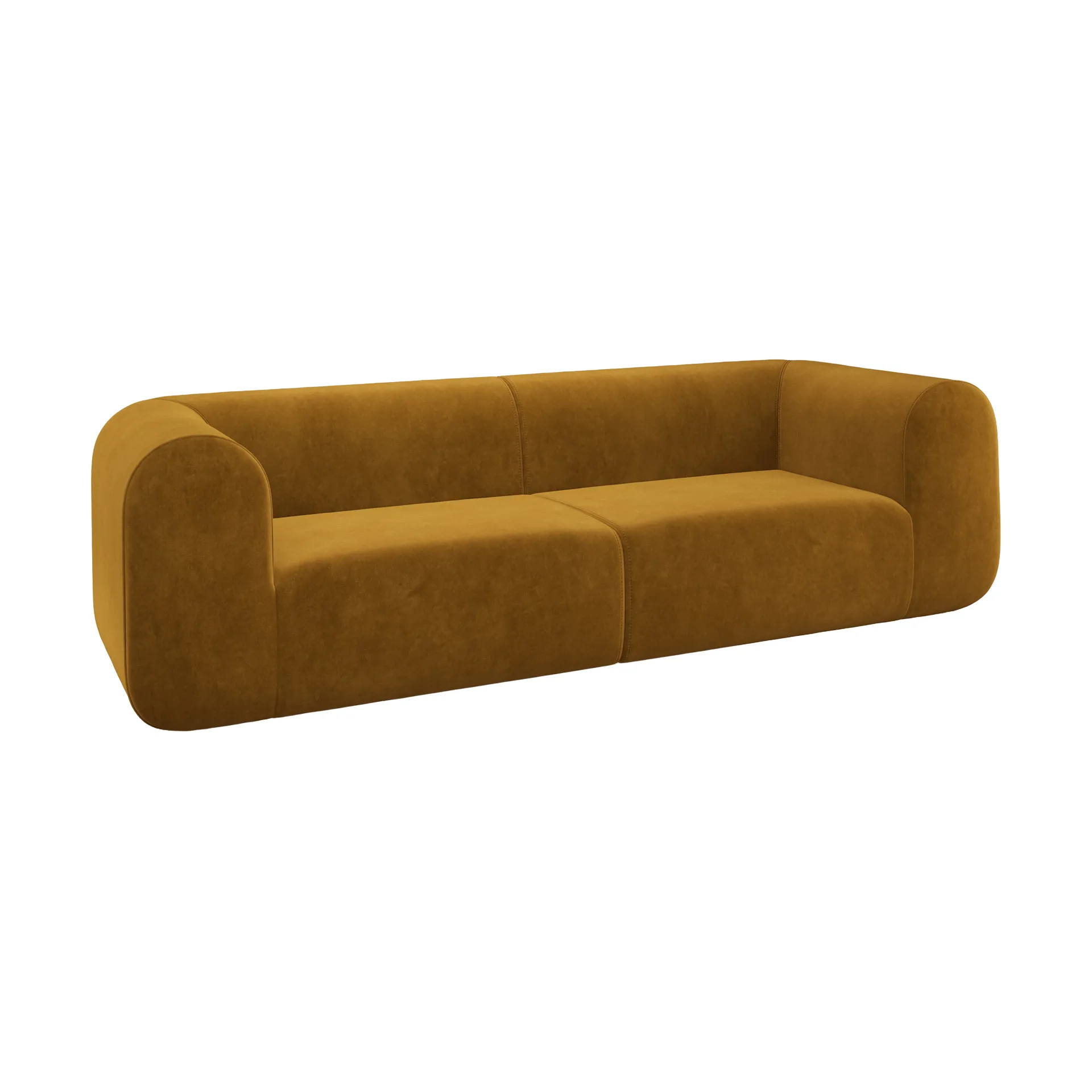 Plump sofá modular, Gold royal velvet, 3 plazas Tom Dixon