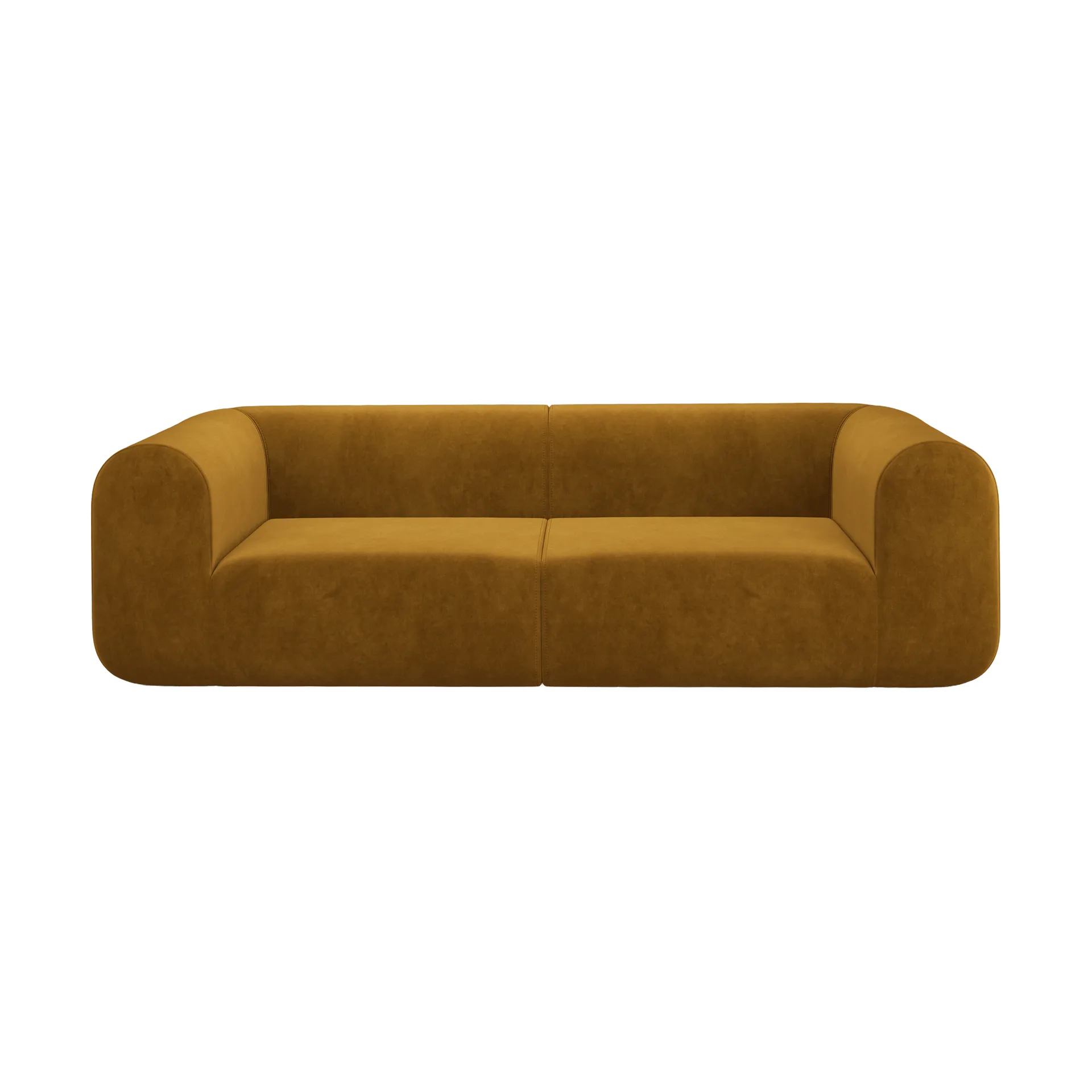 Plump sofá modular, Gold royal velvet, 3 plazas Tom Dixon