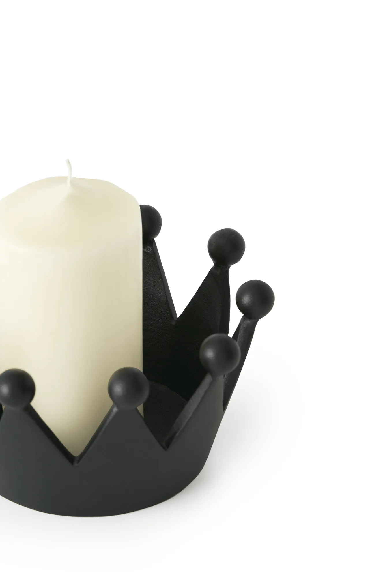 Portavelas Cast Iron Crown, Ø14x8,2 cm Tom Dixon