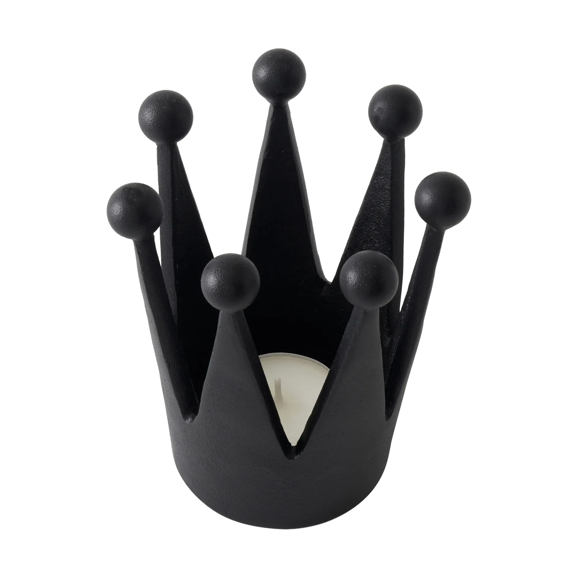 Portavelas Cast Iron Crown, Ø8,8x12,1 cm Tom Dixon