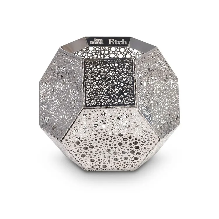 Portavelas Etch , Acero inoxidable Tom Dixon
