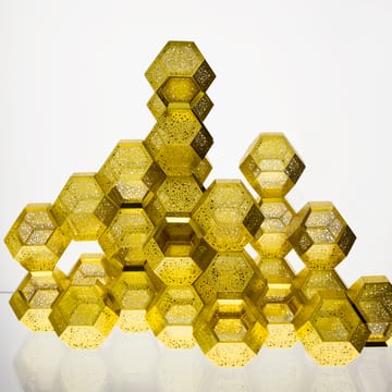 Portavelas Etch dot - latón - Tom Dixon