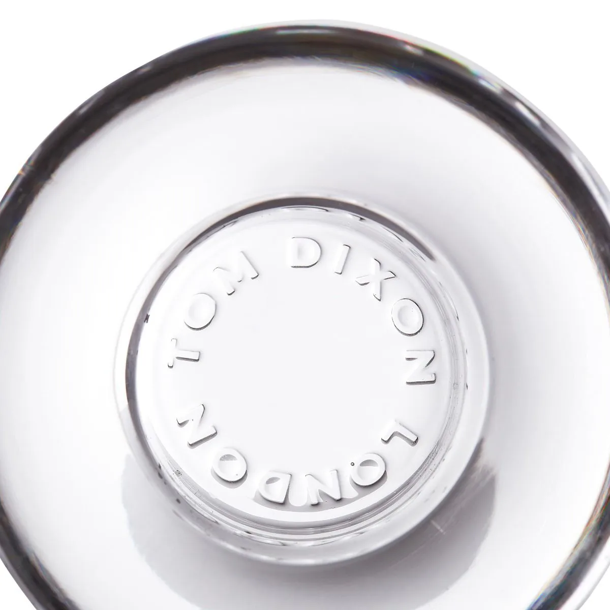 Portavelas Press vertical, Transparente Tom Dixon