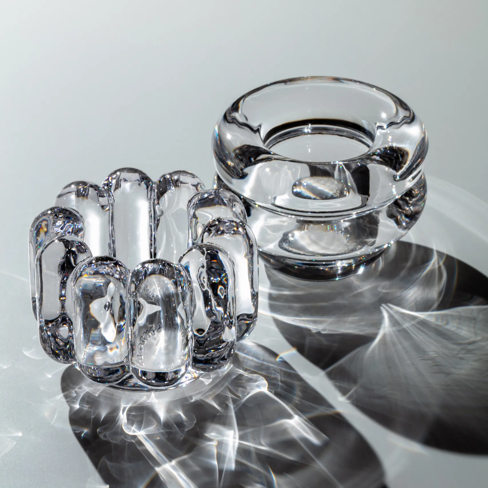 Portavelas Press vertical, Transparente Tom Dixon