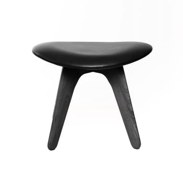 Puf Slab 45x55 cm - Fresno negro-piel negra - Tom Dixon