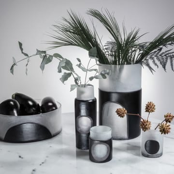 Set de 2 jarrones Carved Stem - negro - Tom Dixon