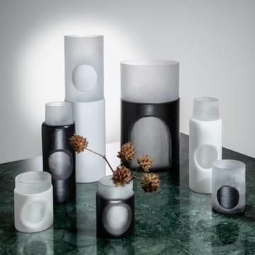 Set de 2 jarrones Carved Stem - negro - Tom Dixon