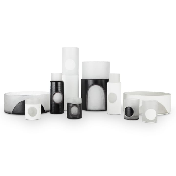 Set de 2 jarrones Carved Stem - negro - Tom Dixon