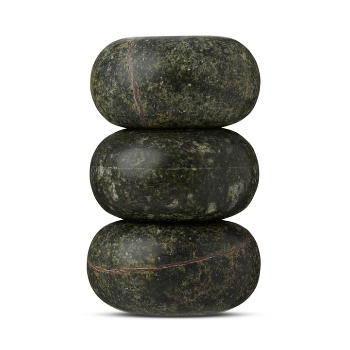 Set de 3 portavelas Rock Tealights - verde - Tom Dixon