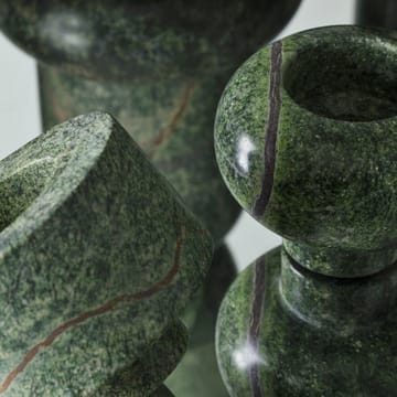 Set de 3 portavelas Rock Tealights - verde - Tom Dixon