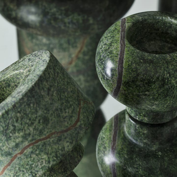 Set de 3 portavelas Rock Tealights - verde - Tom Dixon