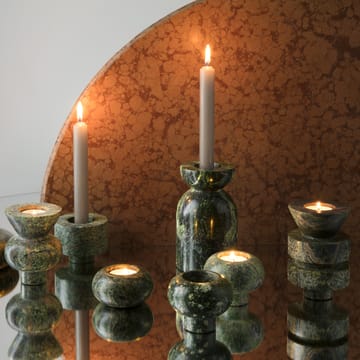 Set de 3 portavelas Rock Tealights - verde - Tom Dixon