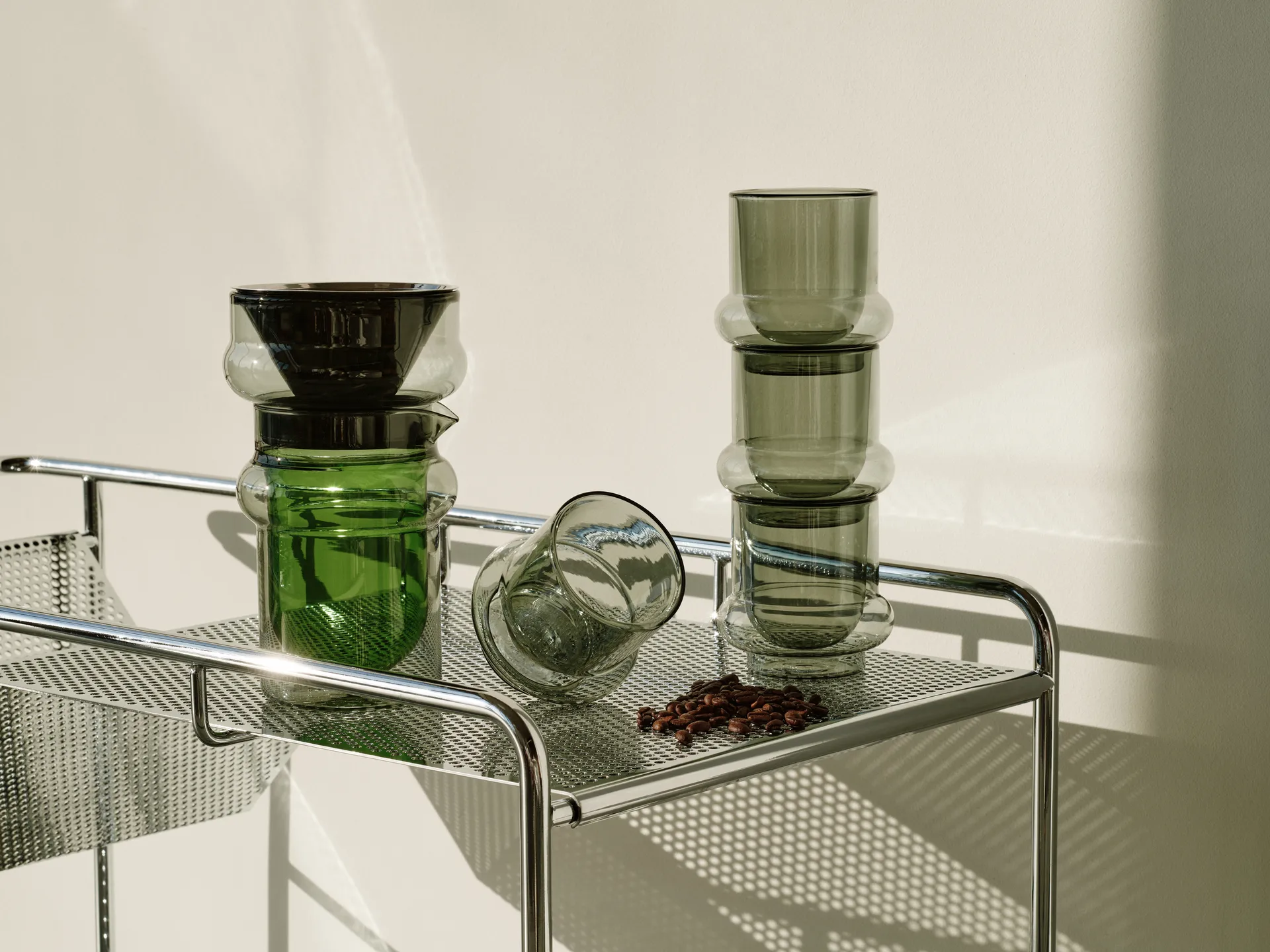 Set de jarra y filtro Bump 40 cl, Verde Tom Dixon