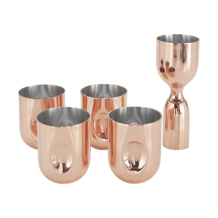 Set de regalo vasos de chupito Plum 5 piezas - Copper - Tom Dixon