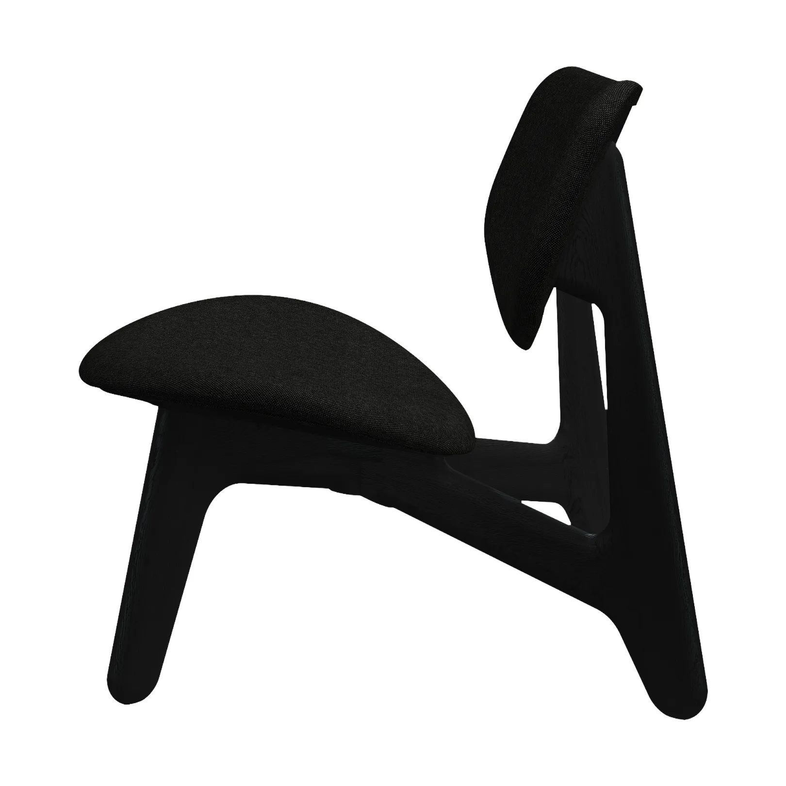Sillón lounge Slab con asiento tapizado, Roble natural cepillado-Hallingdal 0180 CMHR Tom Dixon