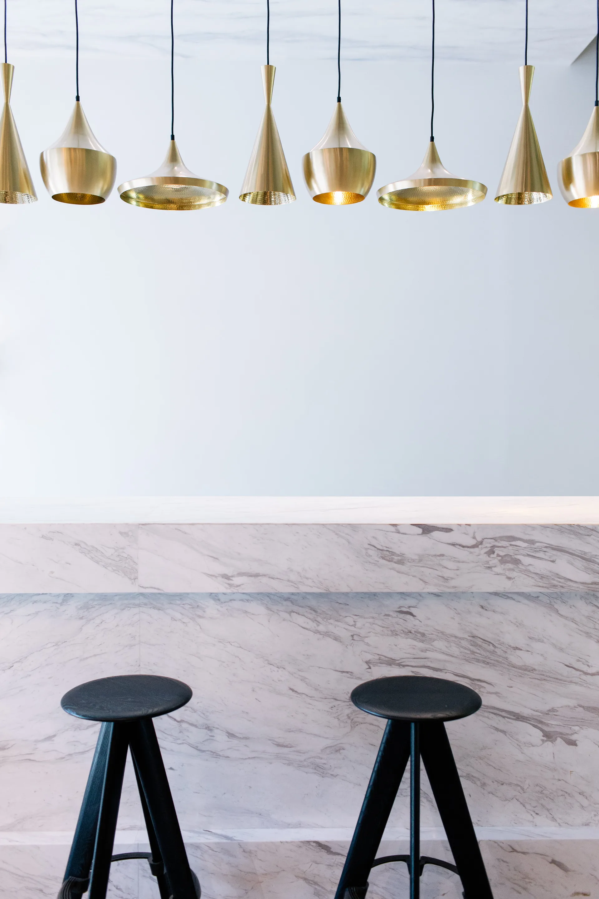 Taburete de bar Slab 76 cm, Roble negro Tom Dixon