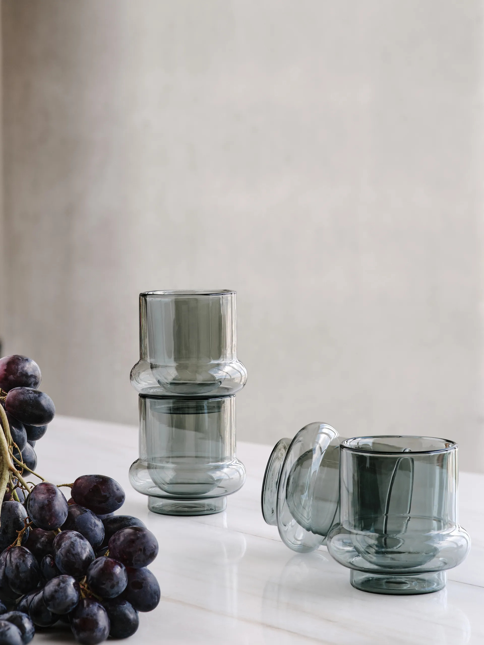 Taza de café Bump 20 cl pack de 2, Gris Tom Dixon