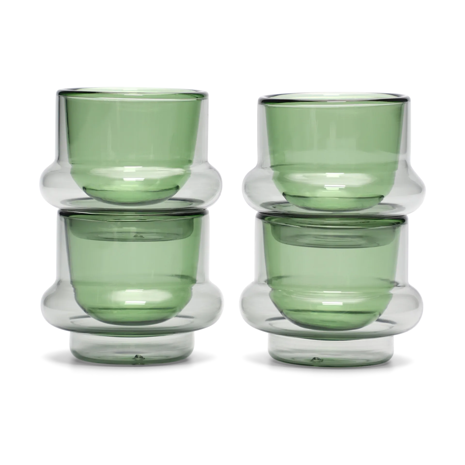 Taza de espresso Bump 5 cl pack de 4, Verde Tom Dixon