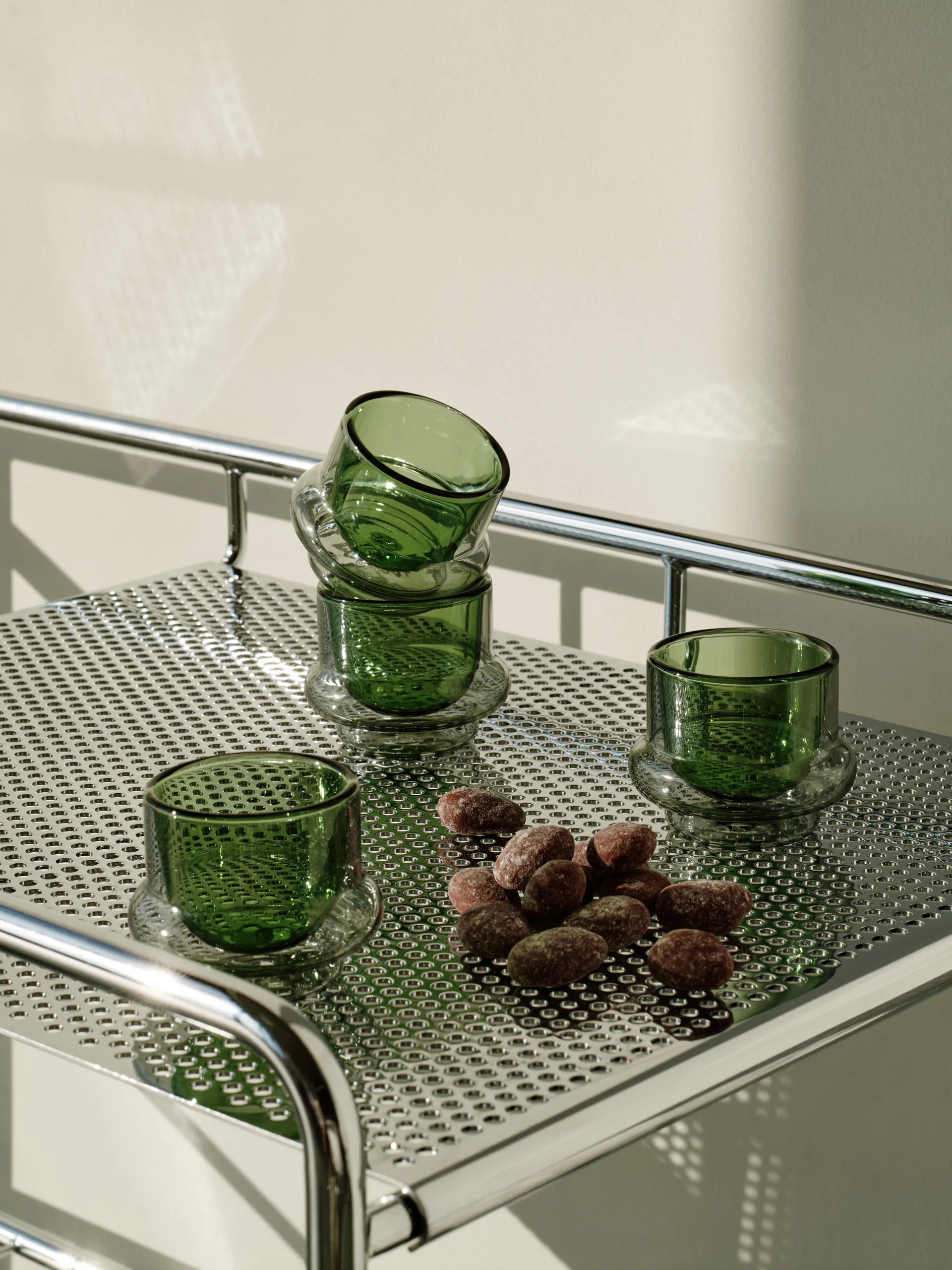 Taza de espresso Bump 5 cl pack de 4, Verde Tom Dixon