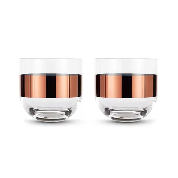 Vaso de whisky Tank 30 cl pack de 2 - Transparente-cobre - Tom Dixon