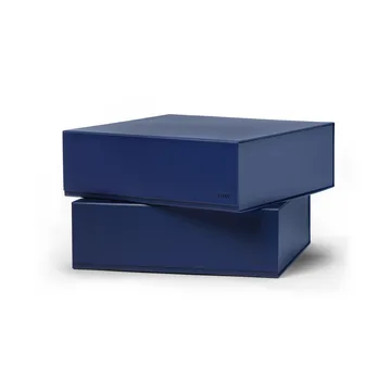 Caja de almacenamiento Pac box - Midnight blue, large 32,5×10,5×30 cm, 2-pack - TÔNN furniture