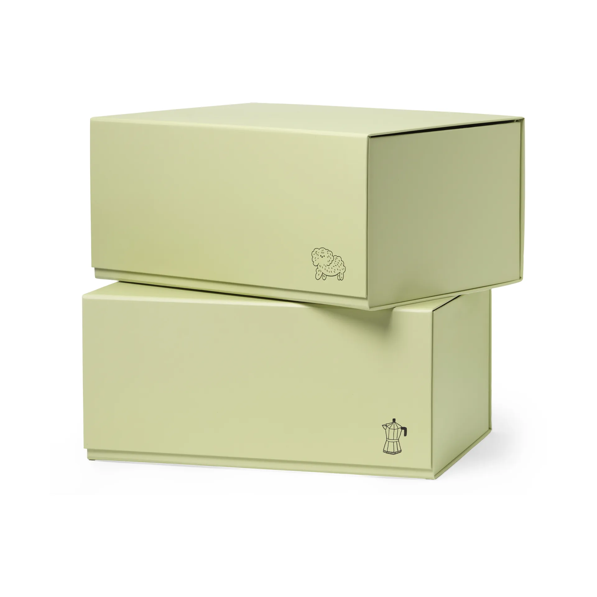 Caja de almacenamiento Pac box, TÔNN x MAJASBOK Elderflower green, 2-pack TÔNN furniture