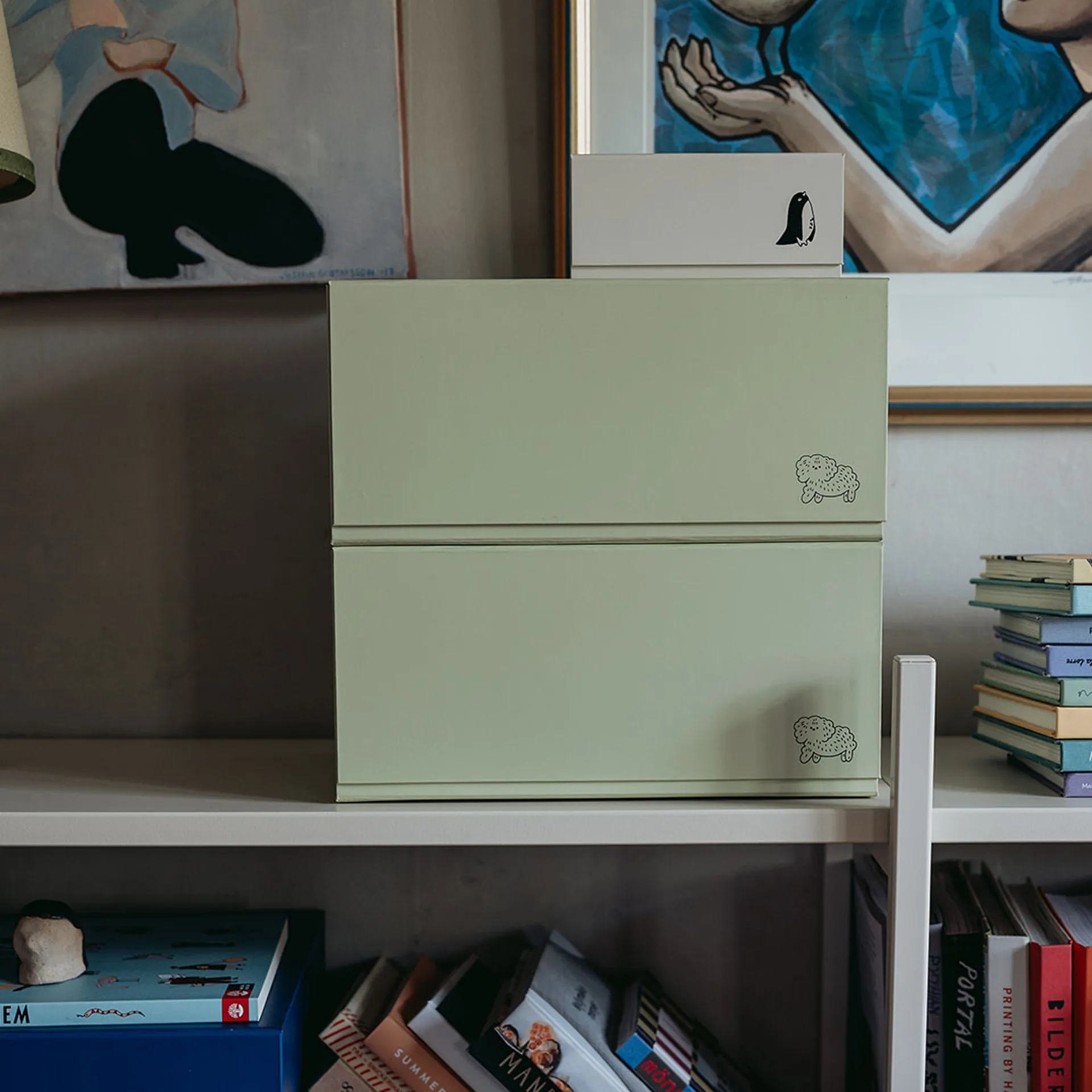 Caja de almacenamiento Pac box, TÔNN x MAJASBOK Elderflower green, 2-pack TÔNN furniture