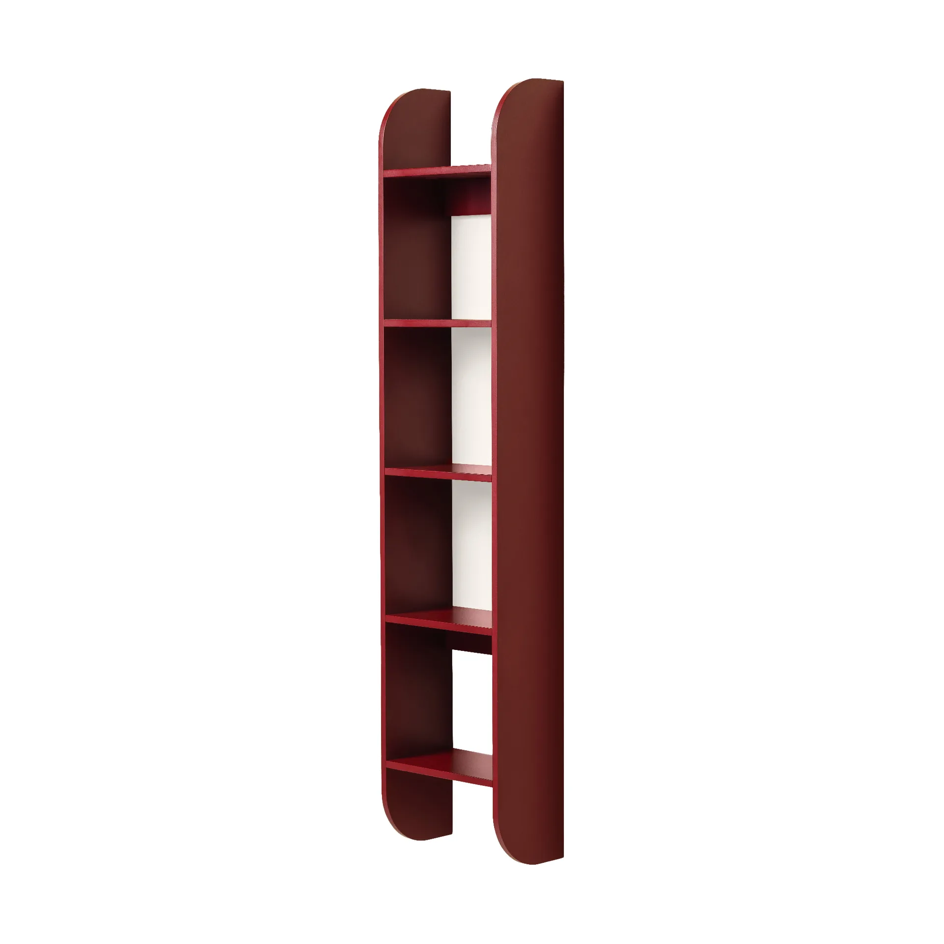 Estantería de pared Flaneaur 27x128 cm, Burgundy TÔNN furniture
