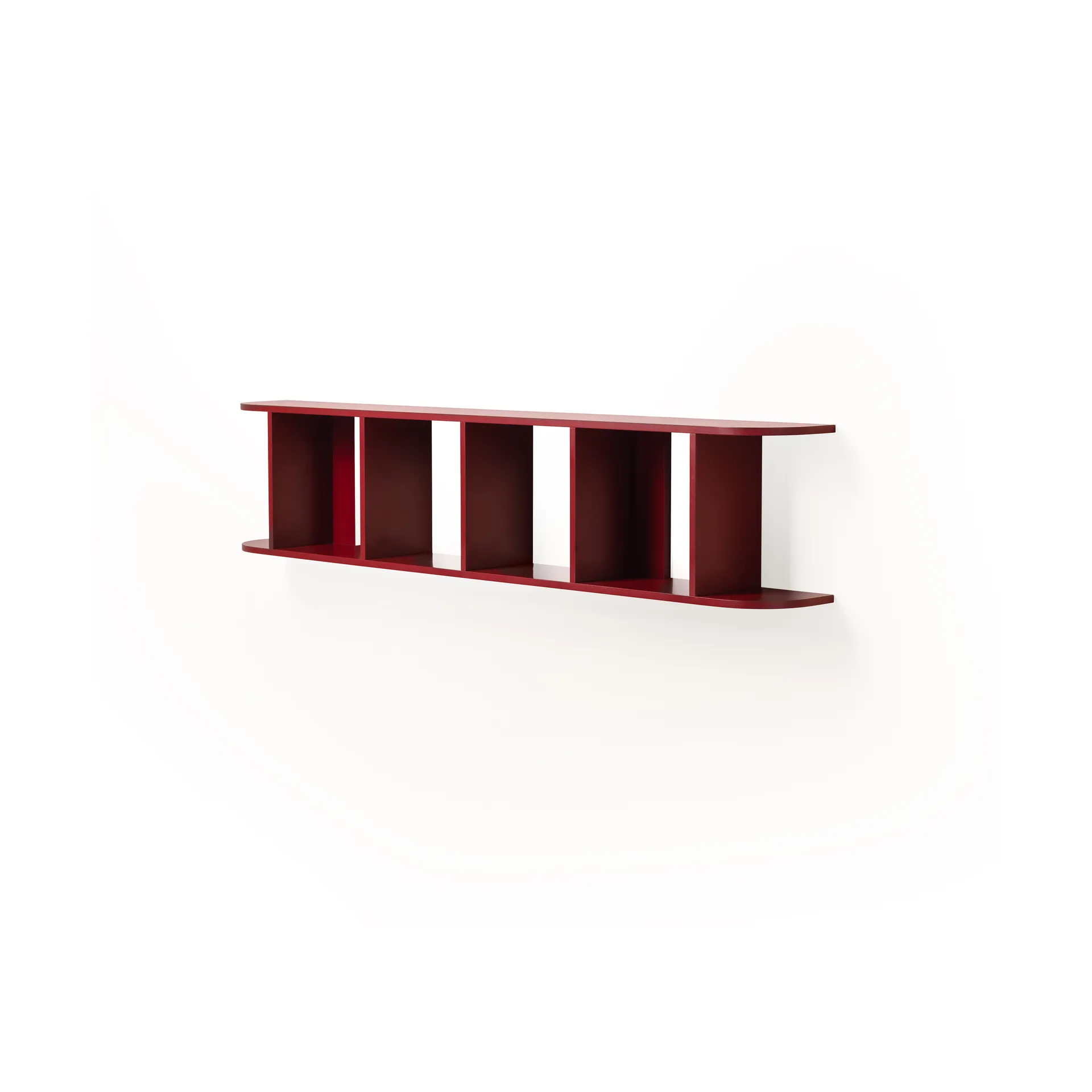 Estantería de pared Flaneaur 27x128 cm, Burgundy TÔNN furniture