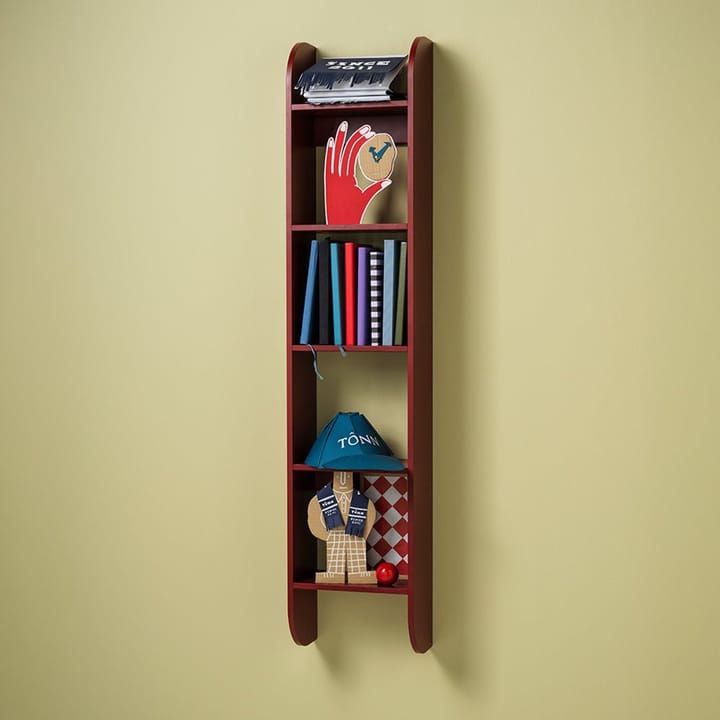 Estantería de pared Flaneaur 27x128 cm, Burgundy TÔNN furniture
