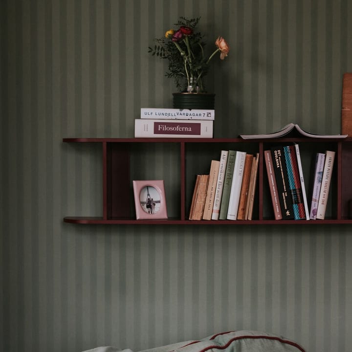 Estantería de pared Flaneaur 27x128 cm, Burgundy TÔNN furniture