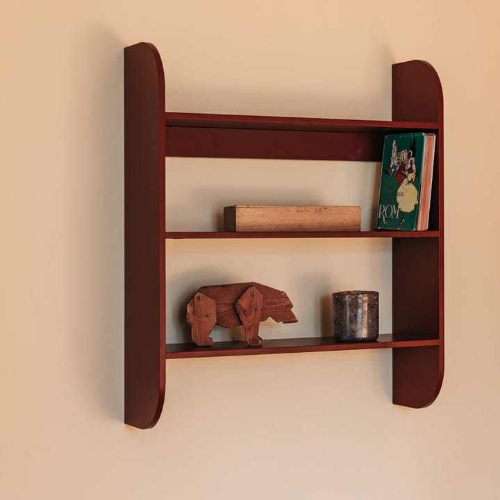 Estantería de pared Strapats 62x73,6 cm, Burgundy TÔNN furniture