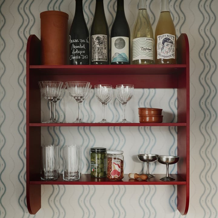 Estantería de pared Strapats 62x73,6 cm, Burgundy TÔNN furniture