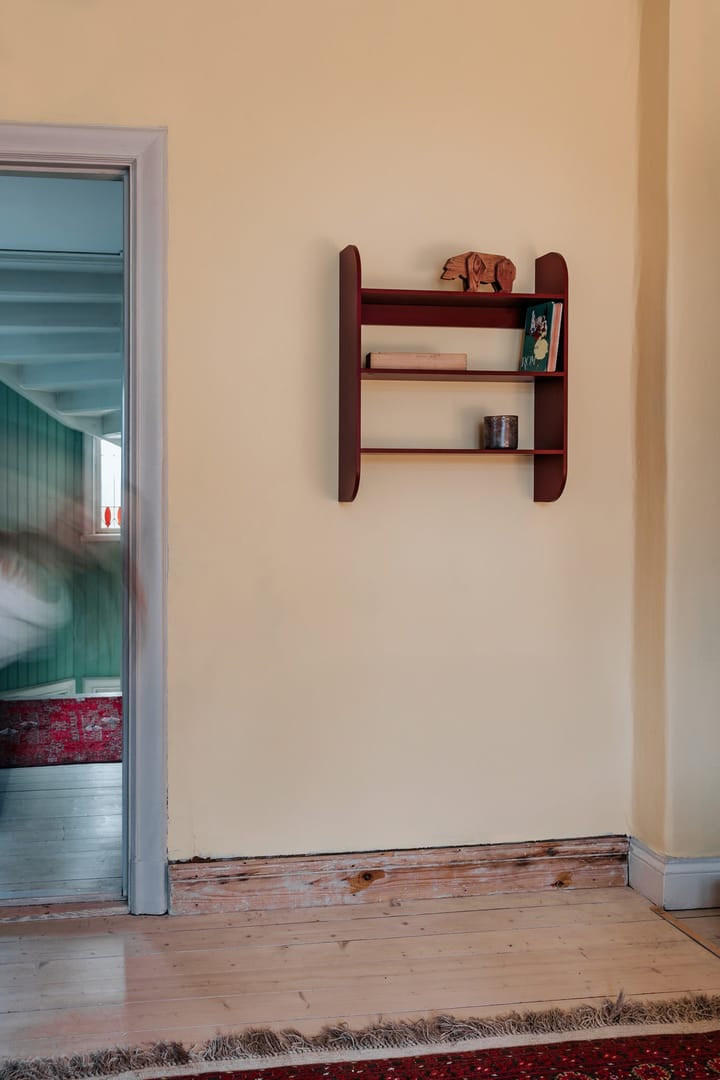Estantería de pared Strapats 62x73,6 cm, Burgundy TÔNN furniture