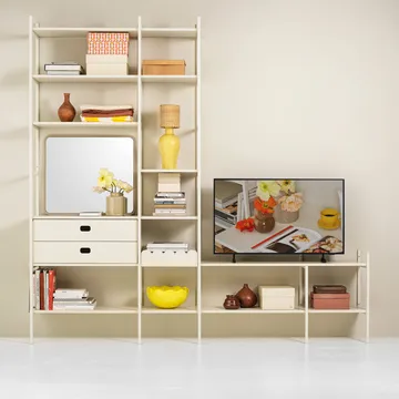 Estantería de TV Portal, Off white, 244 cm - TÔNN furniture