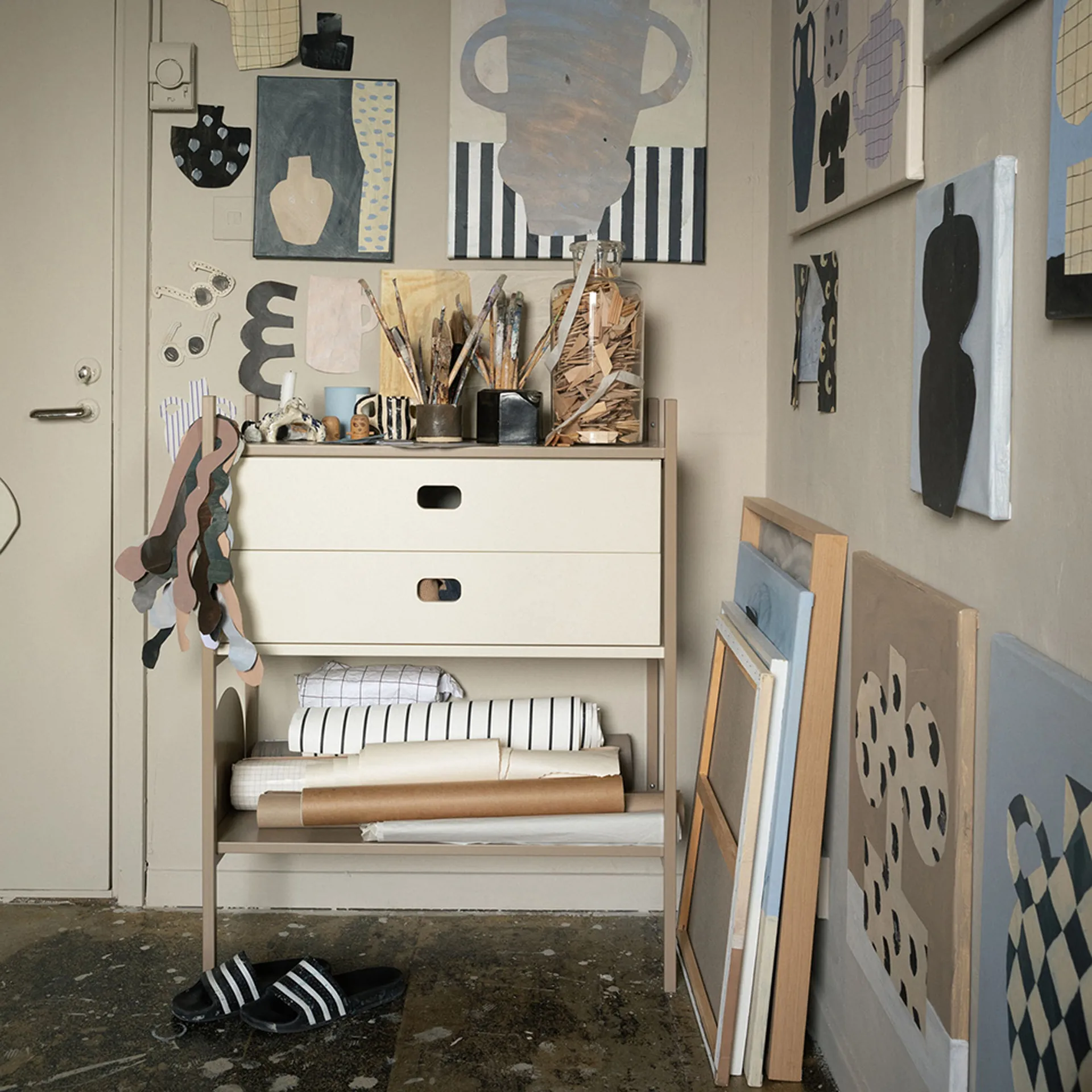 Estantería Portal small, Camel, 80 cm TÔNN furniture