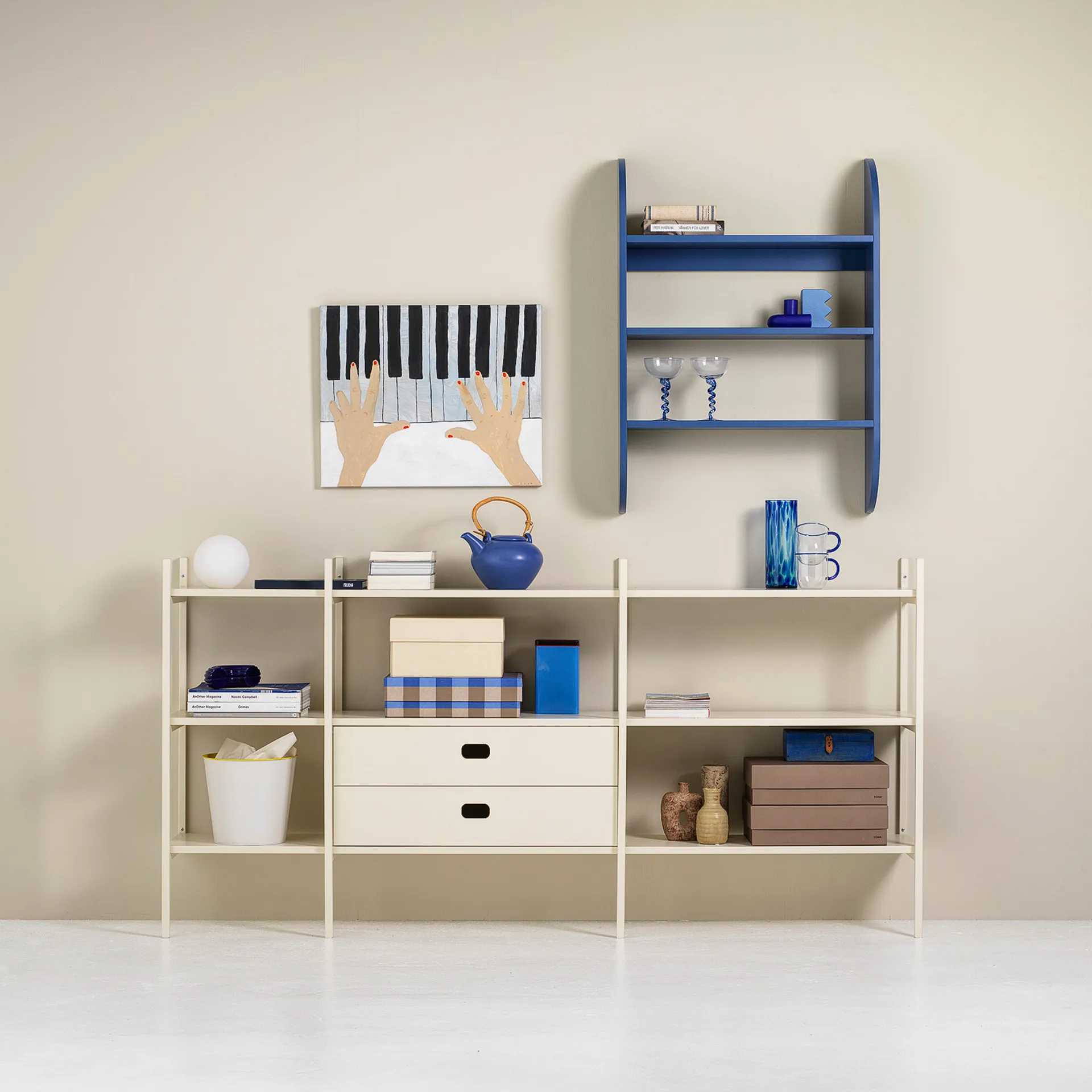 Estantería Portal small, Off white, 201 cm TÔNN furniture
