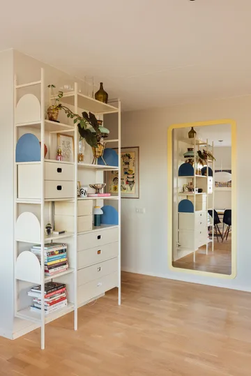 Librería Portal 123 cm - Off-white - TÔNN furniture