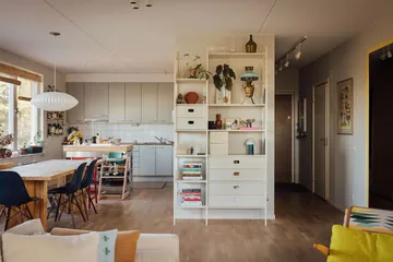 Librería Portal 123 cm - Off-white - TÔNN furniture