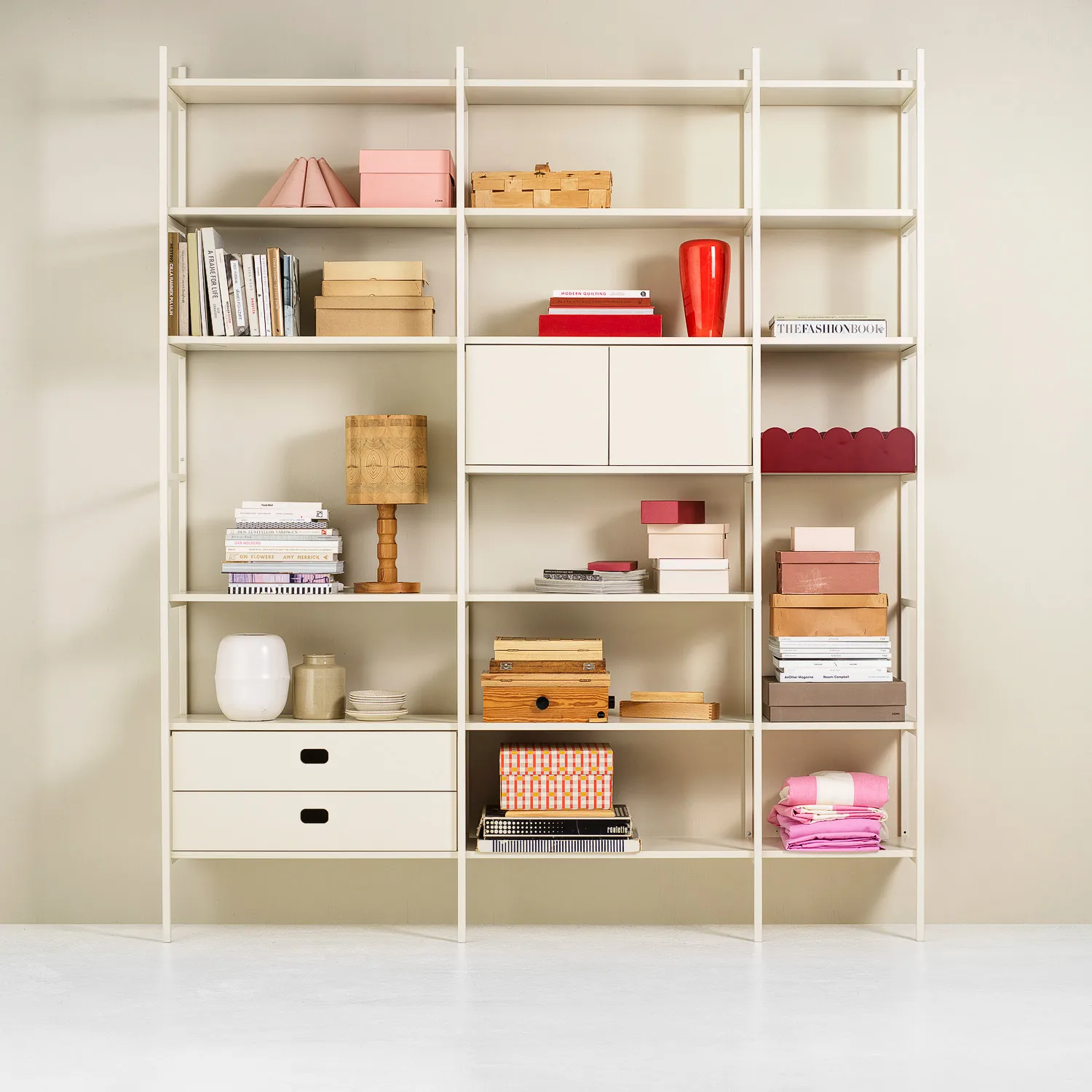 Librería Portal 158 cm - Off-white,  TÔNN furniture