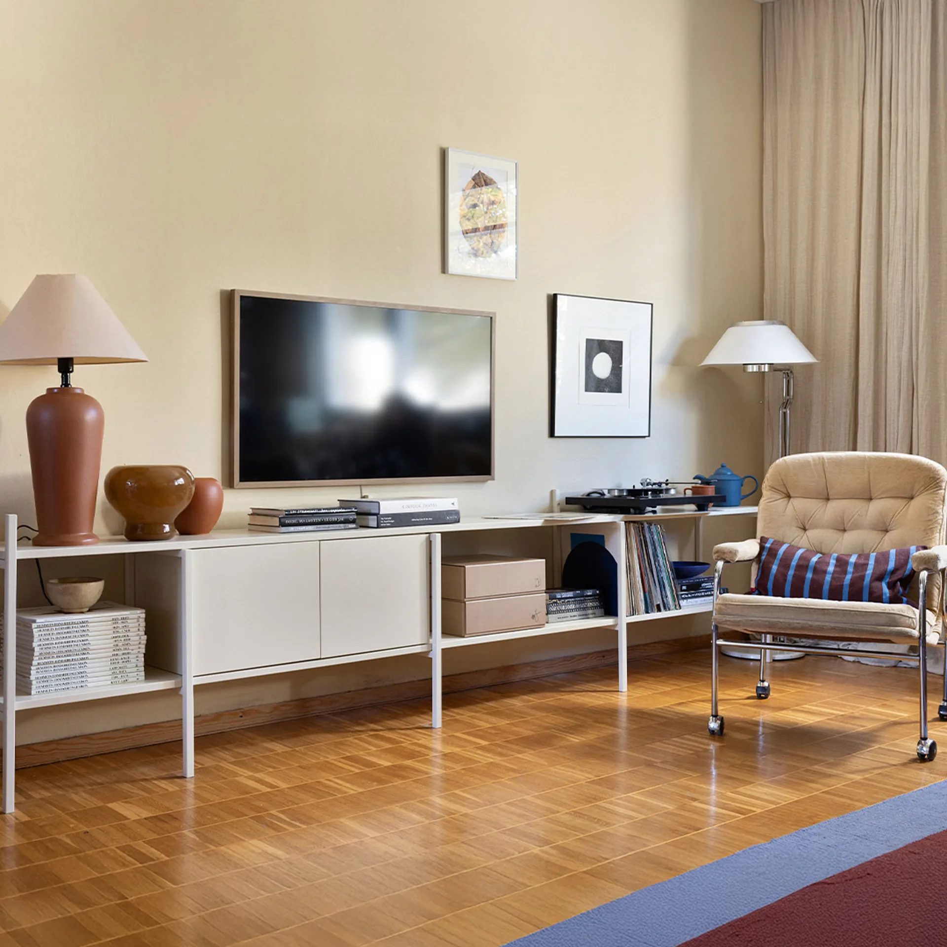 Mueble de TV Portal, Off white, 244 cm TÔNN furniture