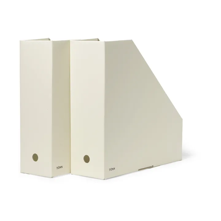 Organizador de documentos Pia - Off-white, 10×31×30 cm, 2-pack - TÔNN furniture