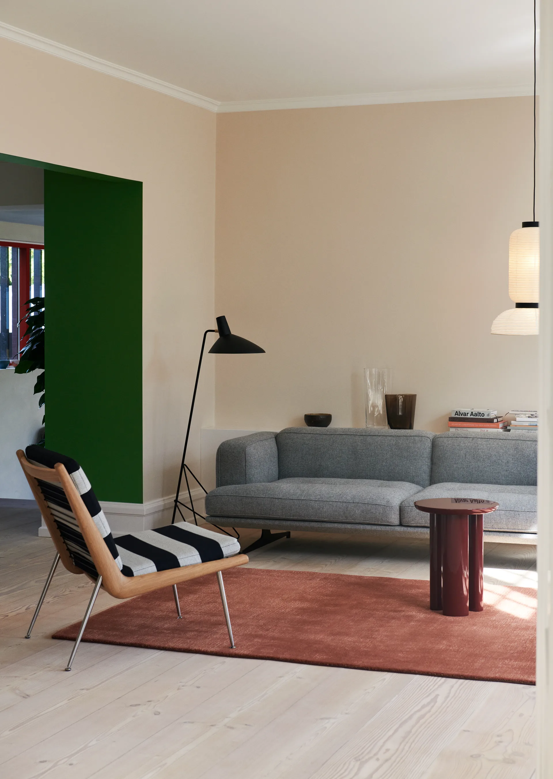 Alfombra The Moor AP19, 200x300cm, Red heather &Tradition