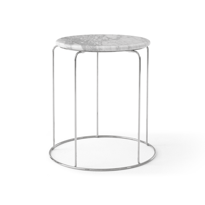 Balda superior Wire Stool VP11 Ø38 cm, Bianco Carrara mármol &Tradition