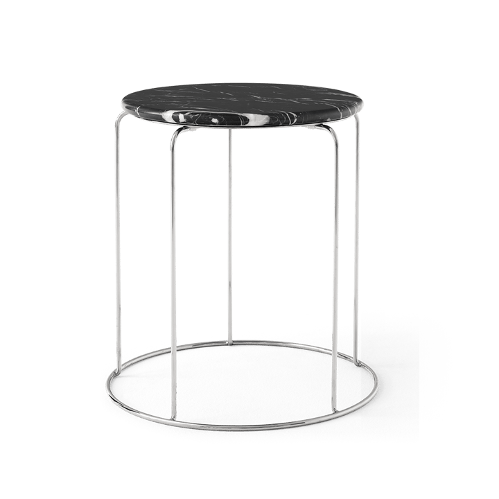 Balda superior Wire Stool VP11 Ø38 cm, Nero Marquina mármol &Tradition