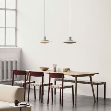 Banco Betty TK5 - Oak, asiento de banda de lino trenzada - &Tradition