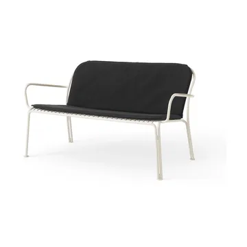 Banco Thorvald SC111 con cojín de asiento - Heritage char, 122,5 cm - &Tradition