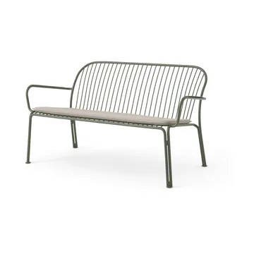 Banco Thorvald SC111 con cojín de asiento - Heritage papyrus, 121,5 cm - &Tradition