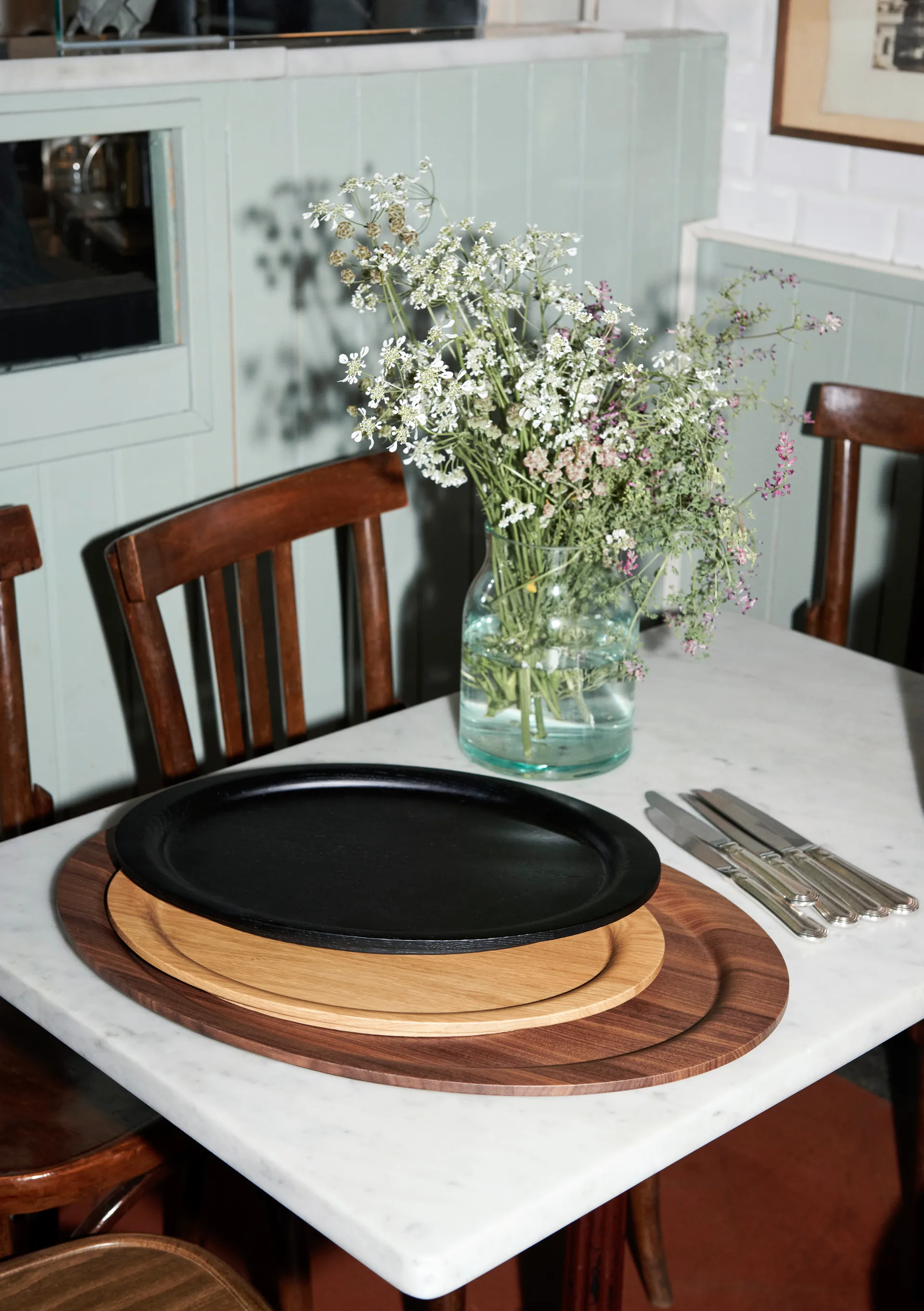 Bandeja Collect SC65 38 cm, Roble teñido de negro &Tradition