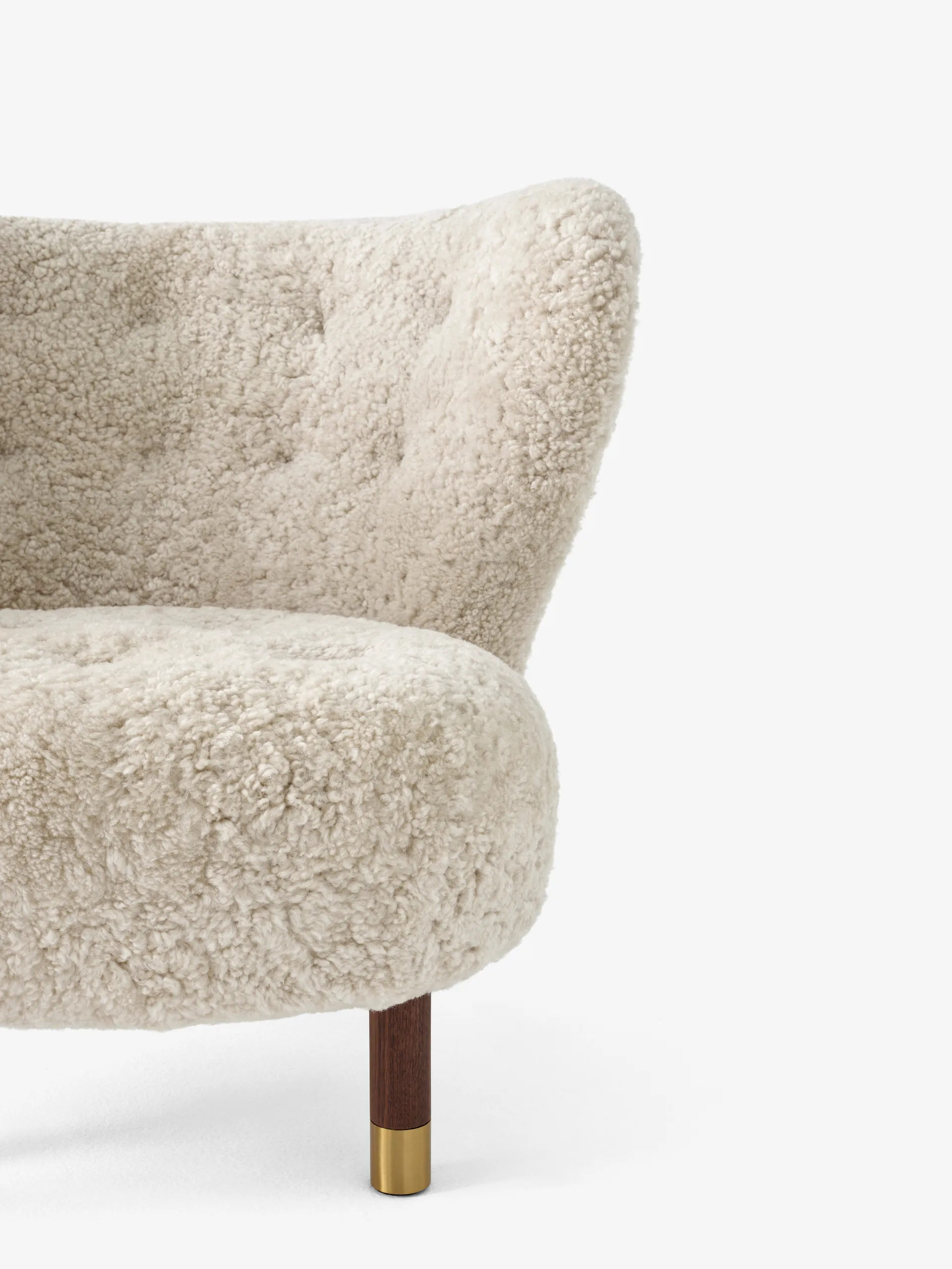 Butaca Little Petra VB1 Limited Edition, nogal, latón-Moonlight &Tradition